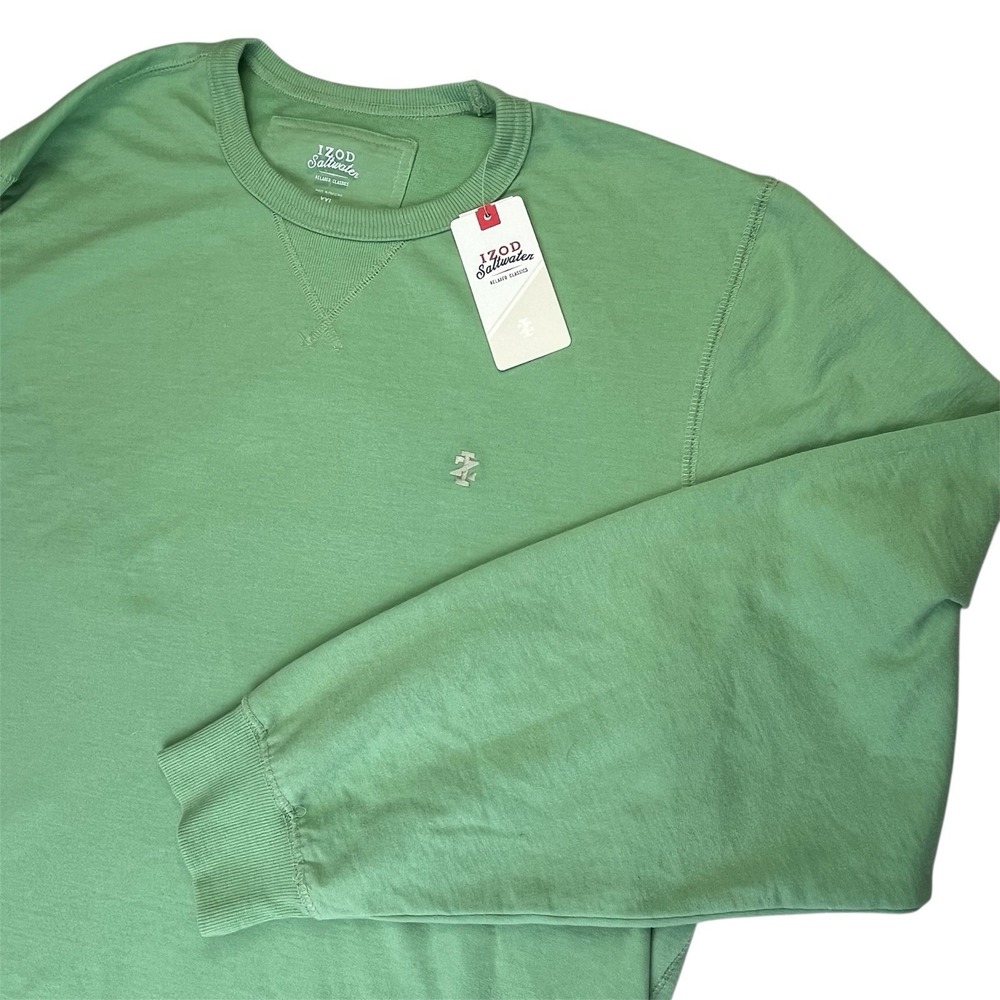 IZOD Saltwater Pullover Relaxed Classic Terry Crew Neck Pullover Men's Size 2XL‎